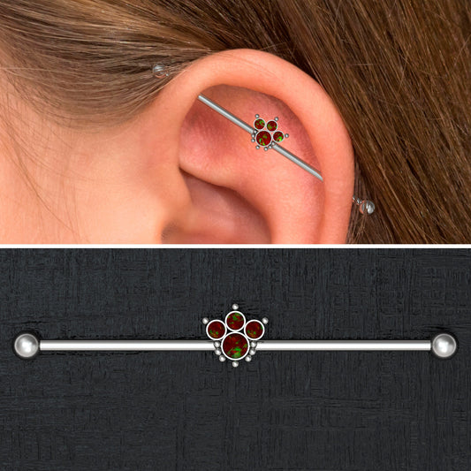 Titanium Industrial Barbell 14g - TitaniumFashion