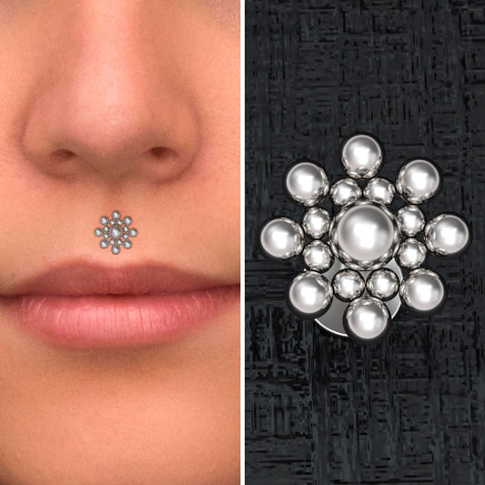 Lip Labret Surgical Steel - TitaniumFashion