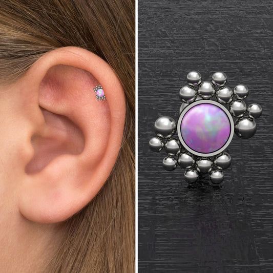 Cartilage Earring Stud Implant Grade Titanium - TitaniumFashion