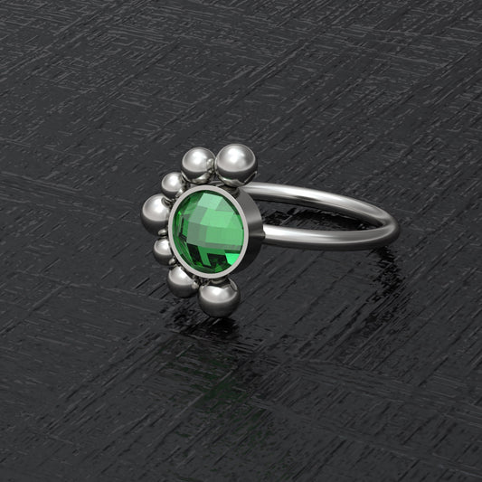 CZ Nose Jewelry Titanium - TitaniumFashion