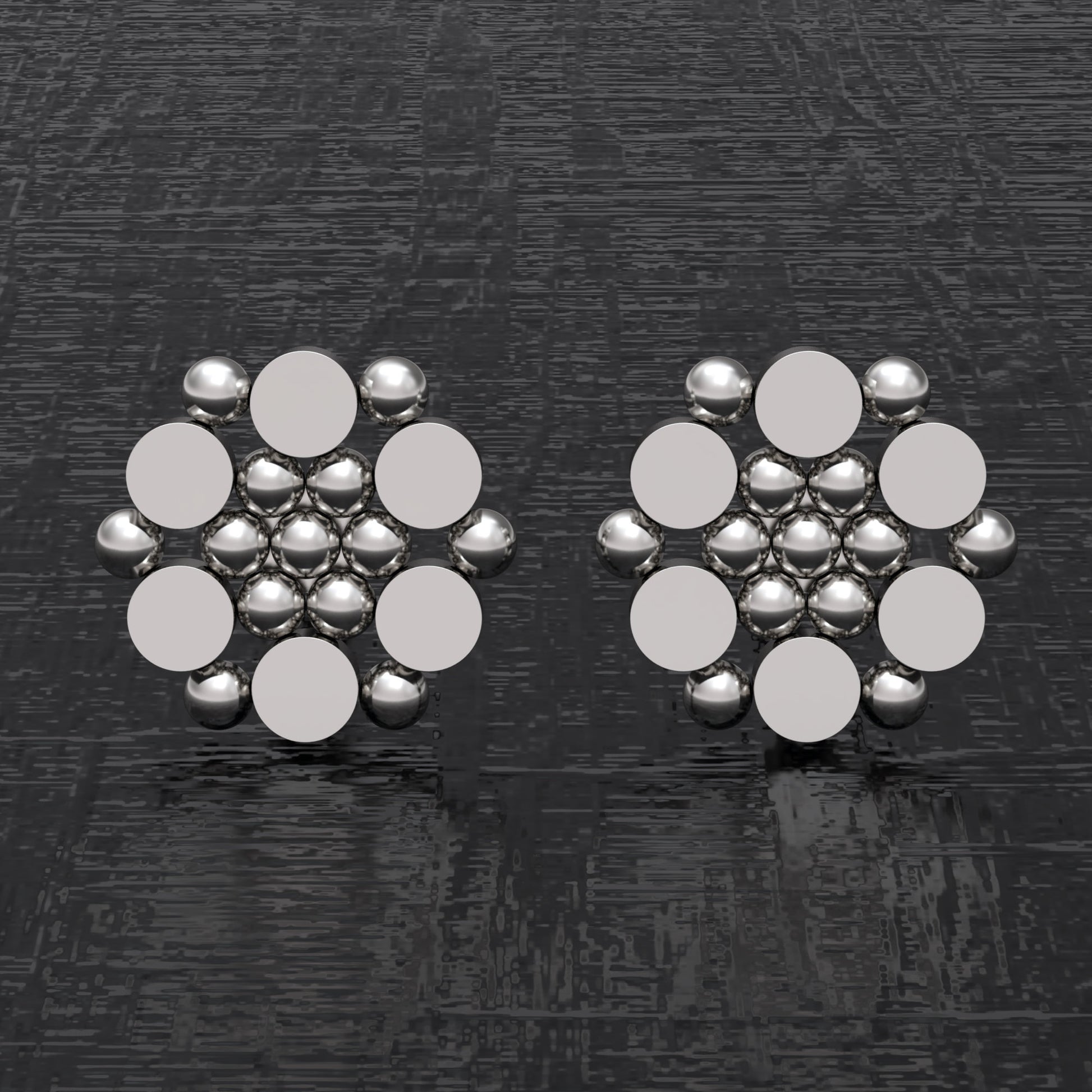Small Stud Earrings - TitaniumFashion
