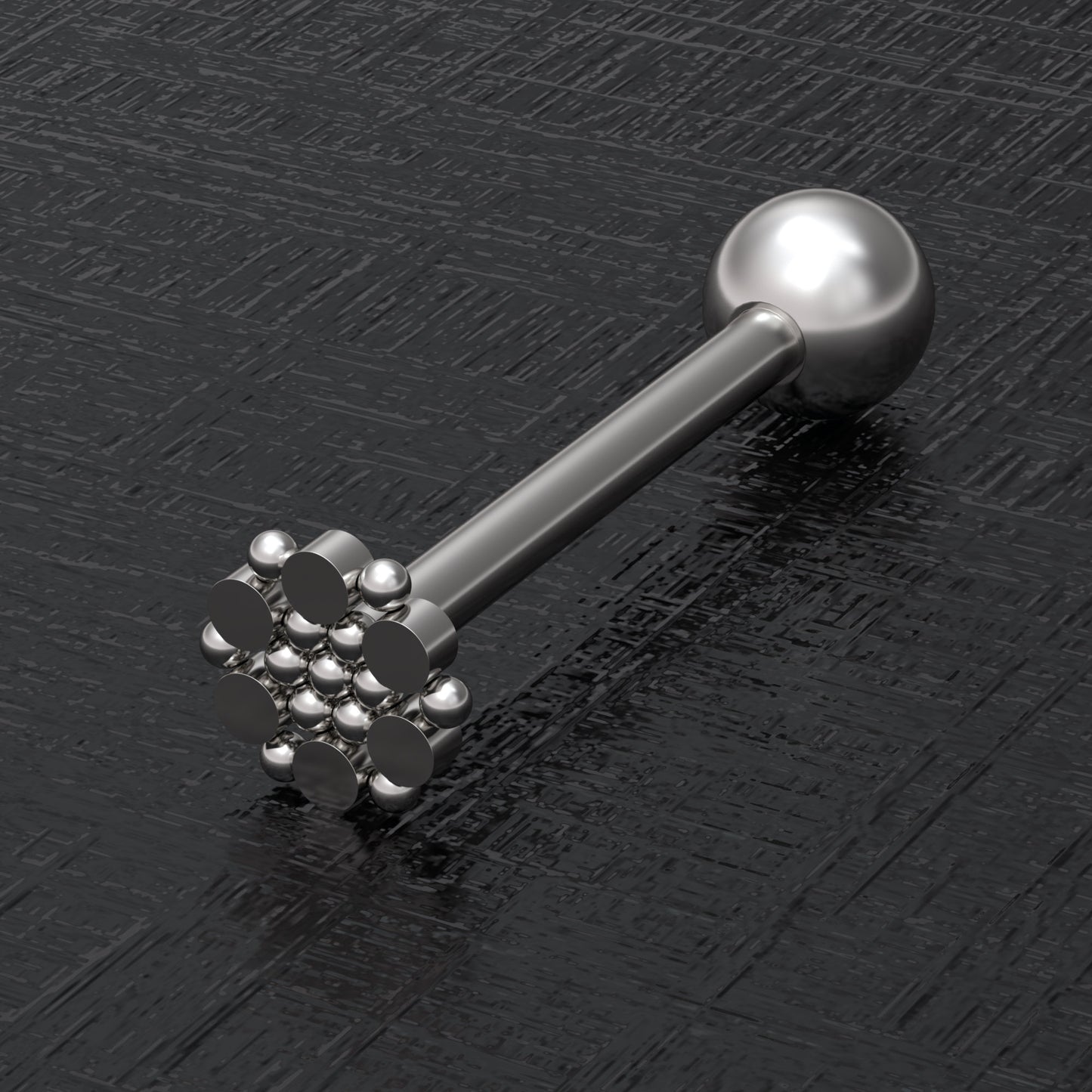 Tongue Bar - TitaniumFashion