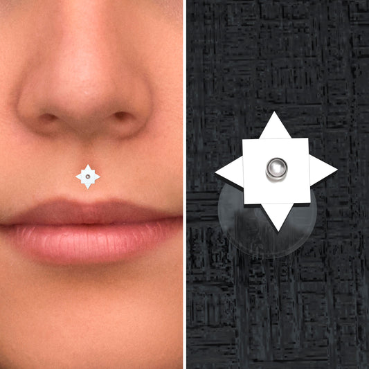 Lip Ring - TitaniumFashion