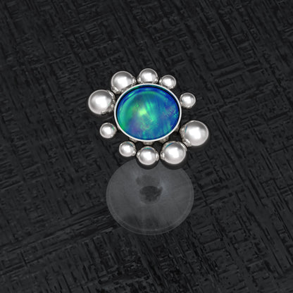 Bioflex Lip Ring Opal - TitaniumFashion