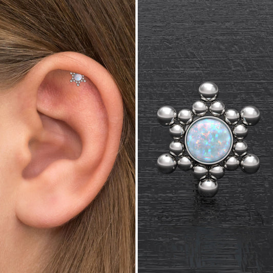 Forward Helix Piercing Surgical Steel - TitaniumFashion