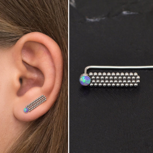 Surgical Steel Ear Crawler Earrings - TitaniumFashion