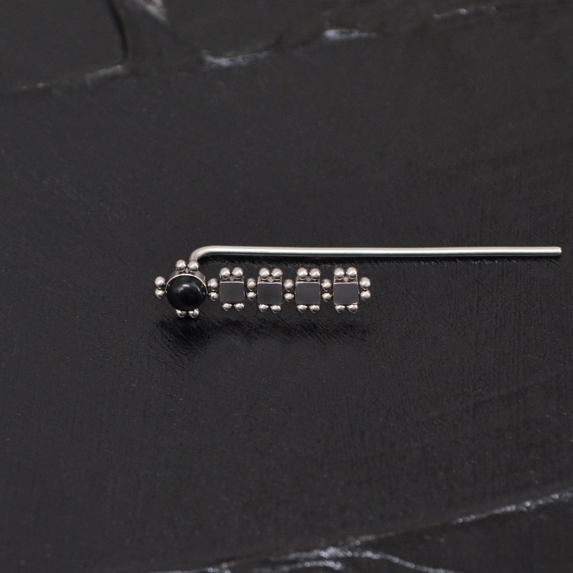 Ear Pin Earrings Surgical Steel - TitaniumFashion