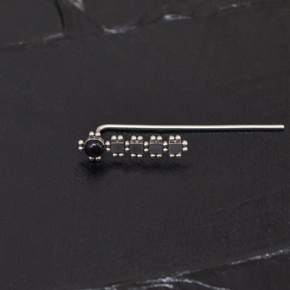 Ear Pin Earrings Surgical Steel - TitaniumFashion