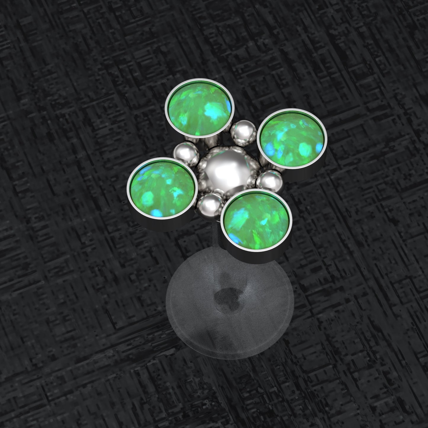 Medusa Lip Ring Bioflex - TitaniumFashion