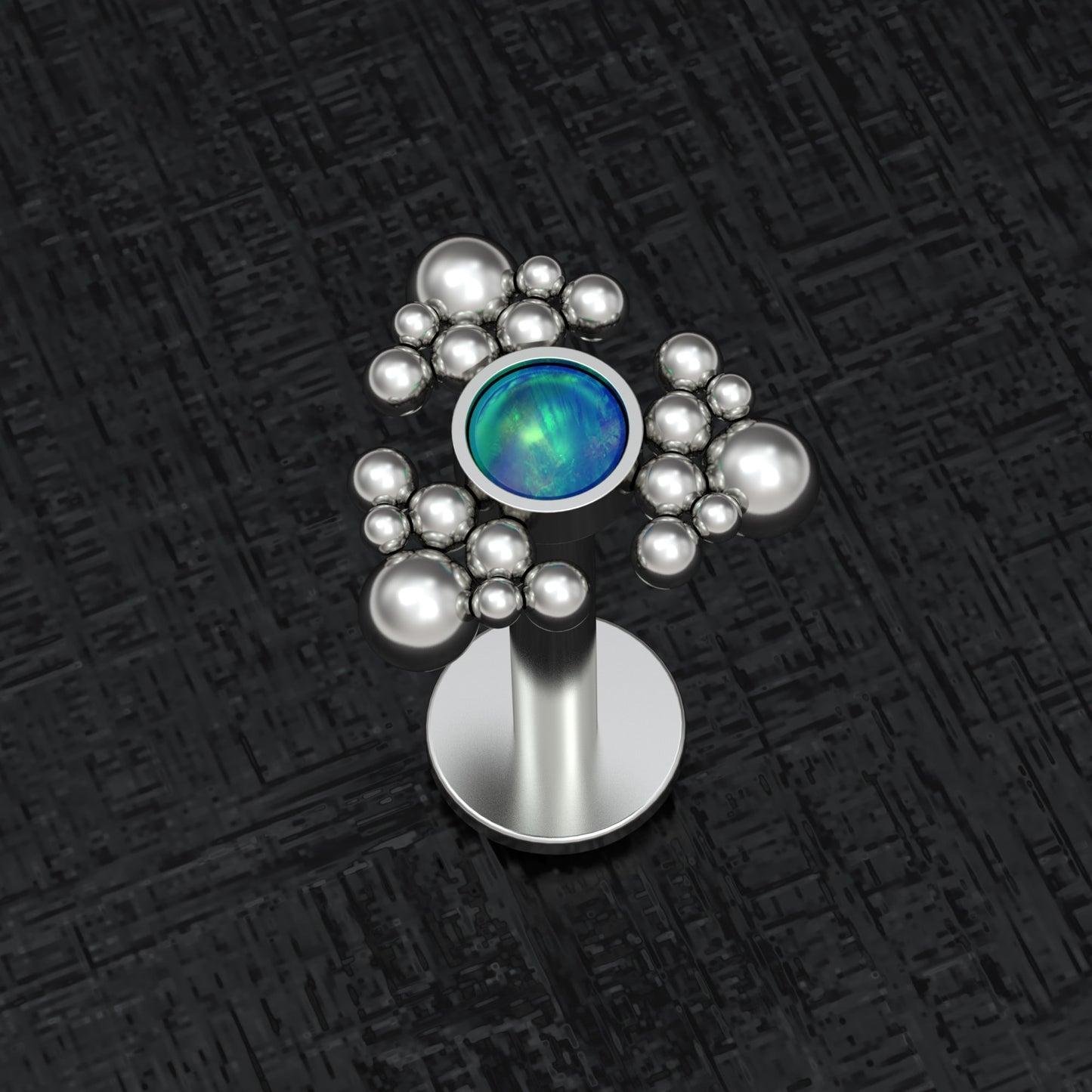 Medusa Lip Ring Titanium - TitaniumFashion