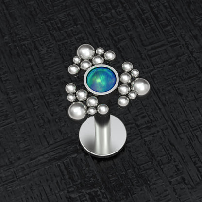 Medusa Lip Ring Titanium - TitaniumFashion