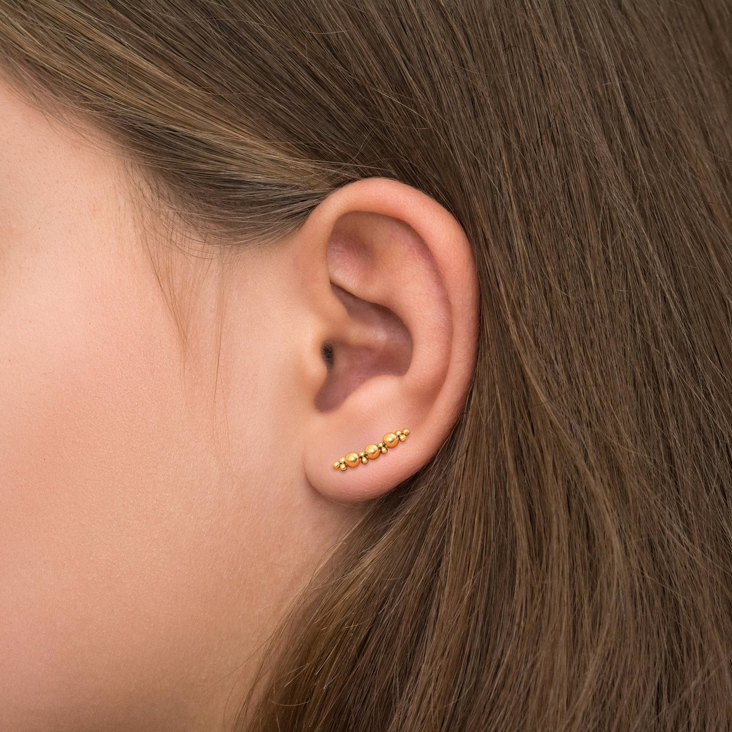 Climbing Ear Cuff Earrings Surgical Steel - TitaniumFashion