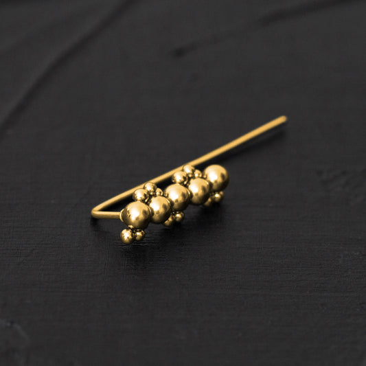 Climbing Earrings Surgical Steel - TitaniumFashion