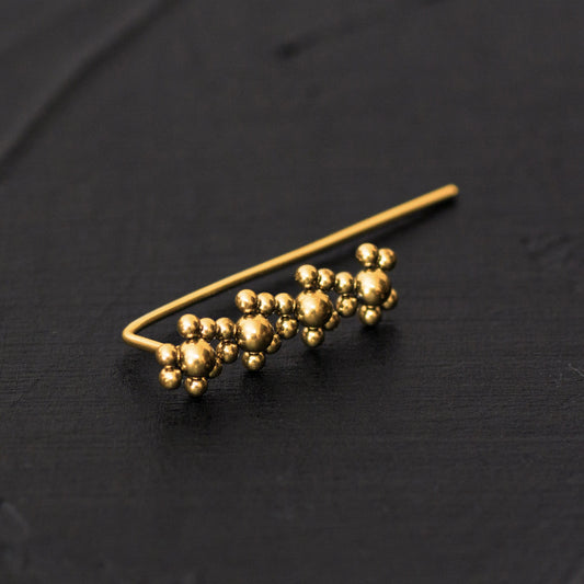 Surgical Steel Ear Crawler - TitaniumFashion