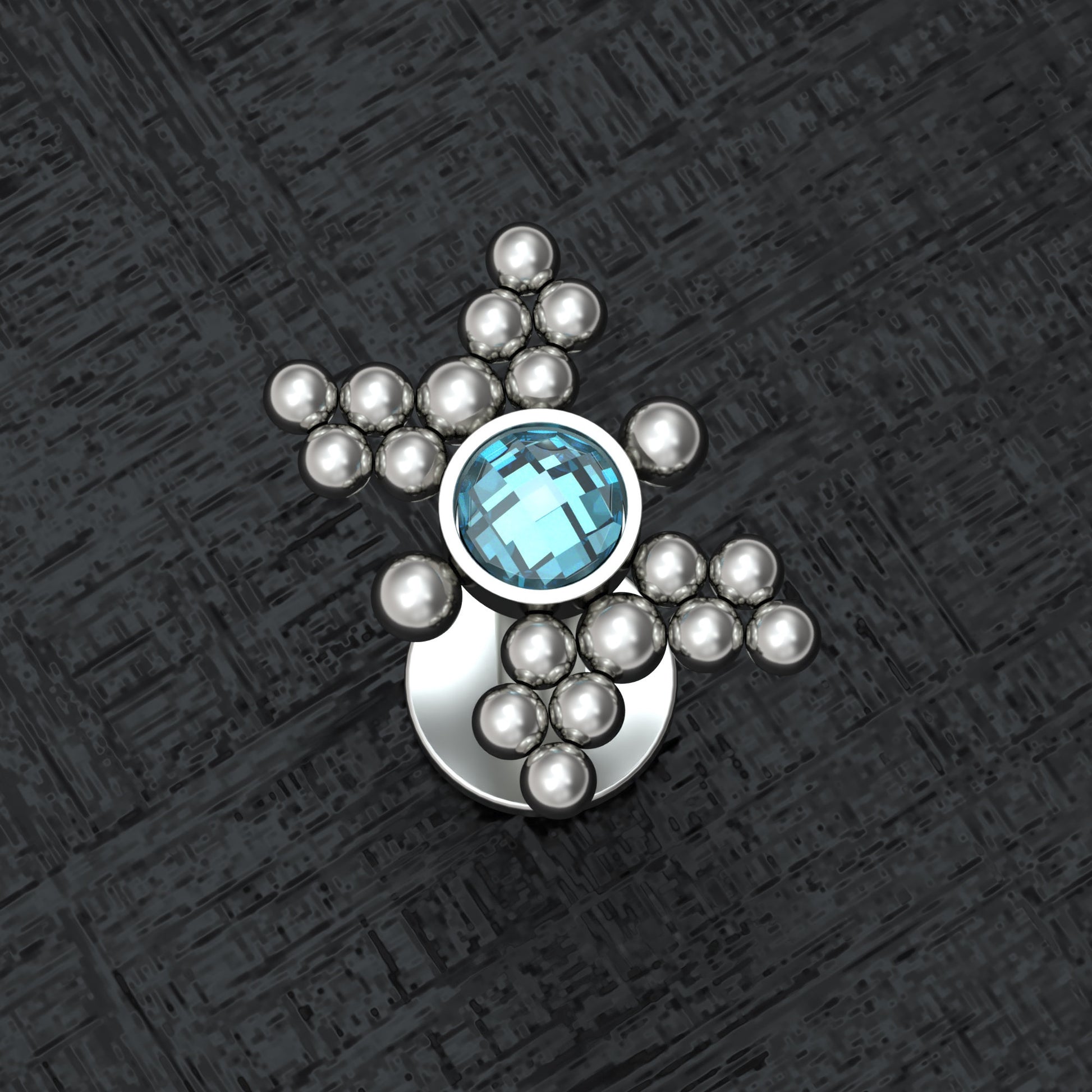 CZ Forward Helix Earring Titanium Implant Grade - TitaniumFashion