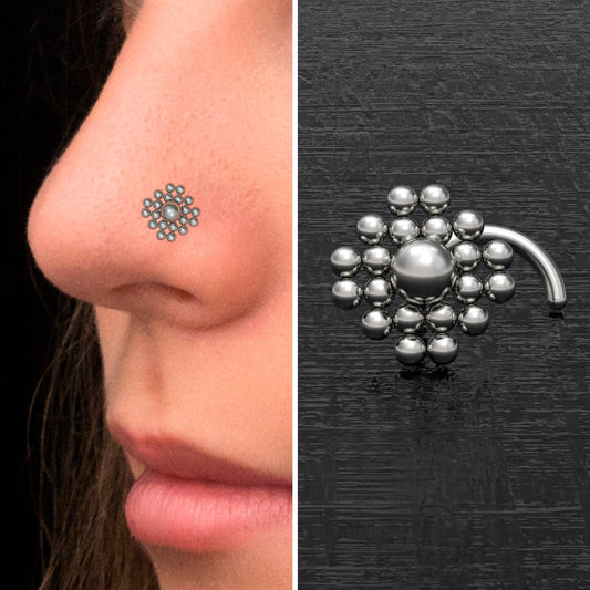 Nose Stud Ring Titanium - TitaniumFashion
