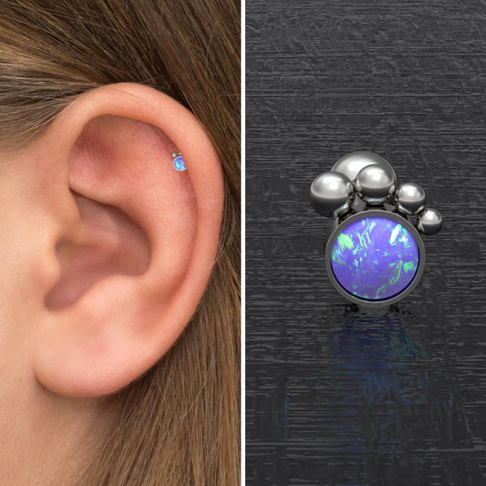 Tragus Earring Titanium Implant Grade - TitaniumFashion