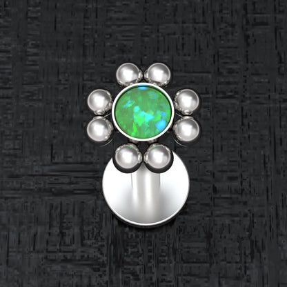 Medusa Lip Ring Surgical Steel - TitaniumFashion