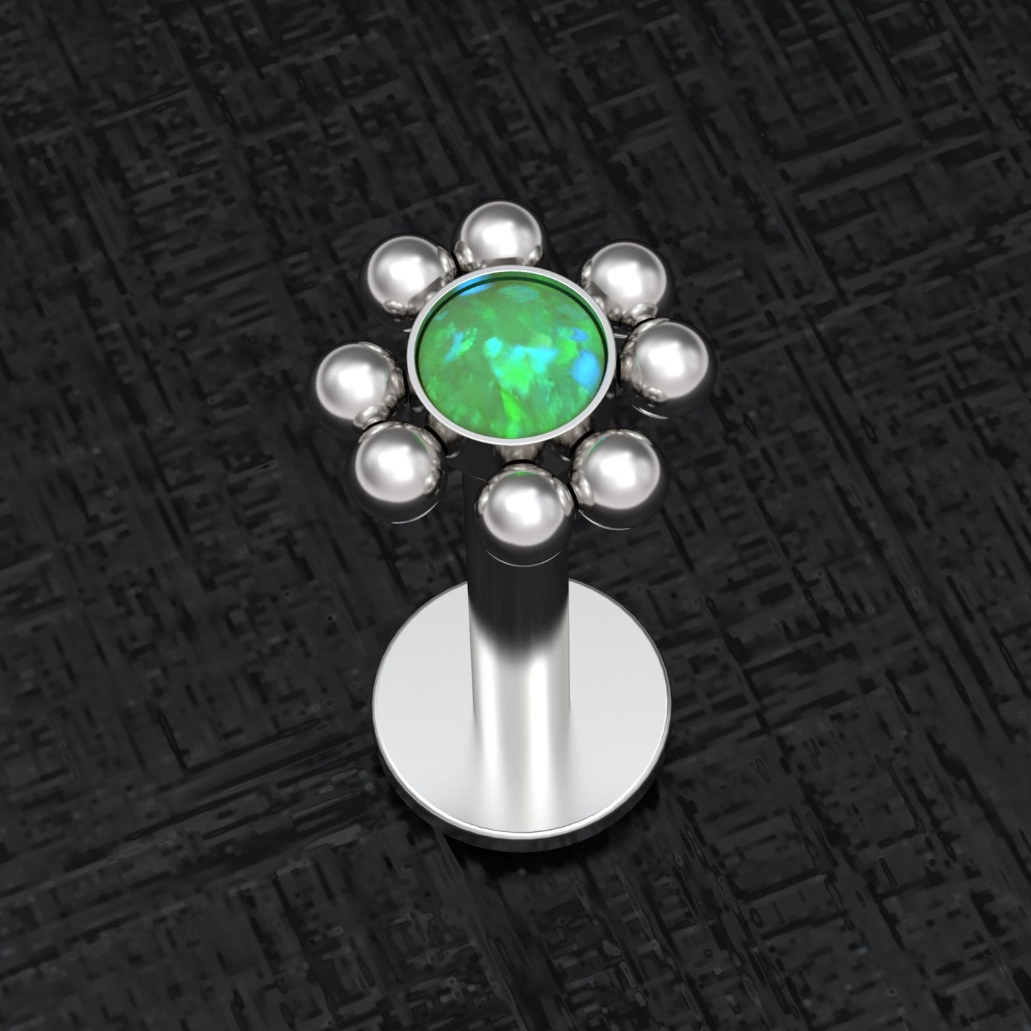 Medusa Lip Ring Surgical Steel - TitaniumFashion