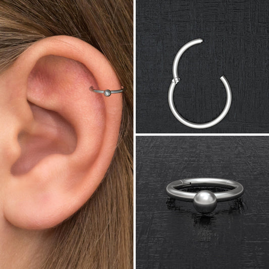 Cartilage Piercing Implant Grade Titanium - TitaniumFashion
