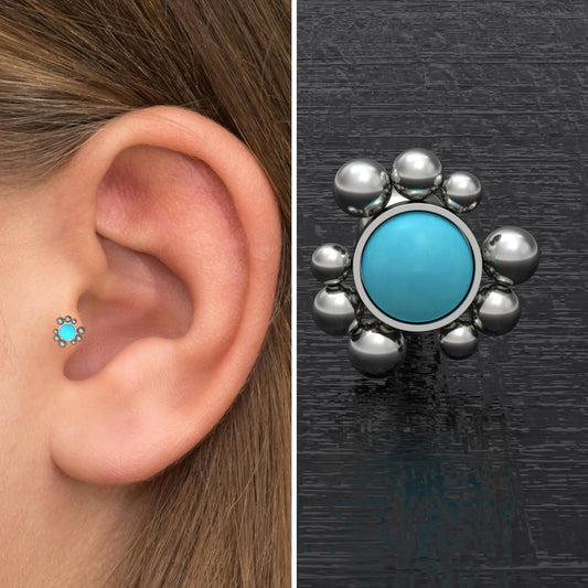 Cartilage Earring Stud Implant Grade Titanium - TitaniumFashion