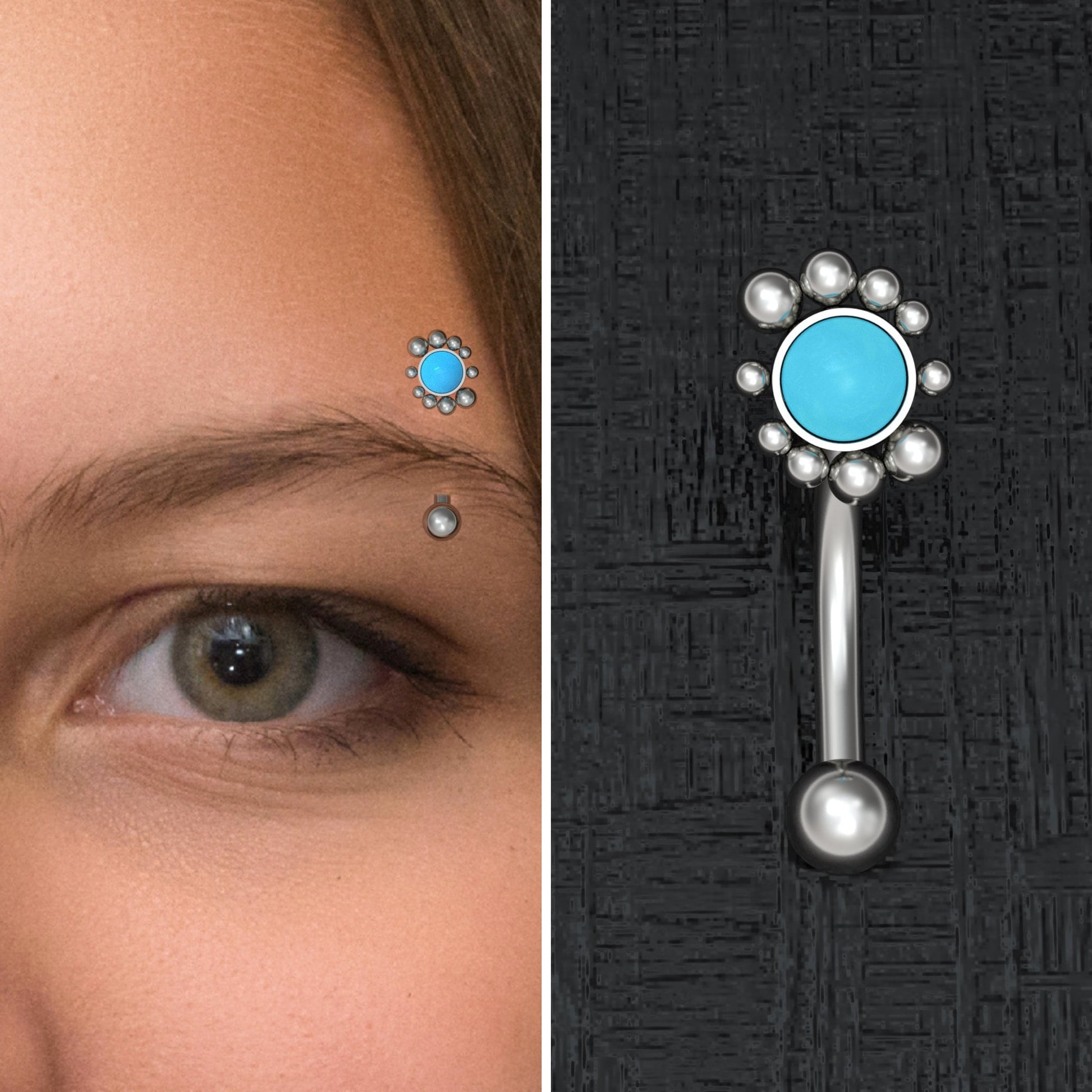 Eyebrow Jewelry Implant Grade Titanium - TitaniumFashion