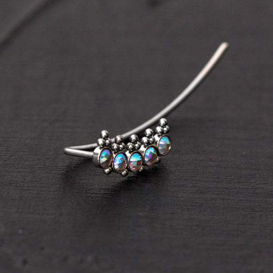 Climbing Earrings Surgical Steel - TitaniumFashion