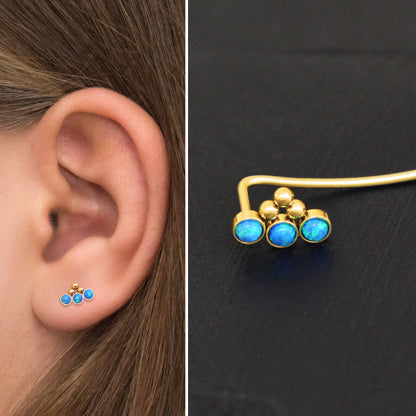 Up The Ear Earrings Surgical Steel - TitaniumFashion