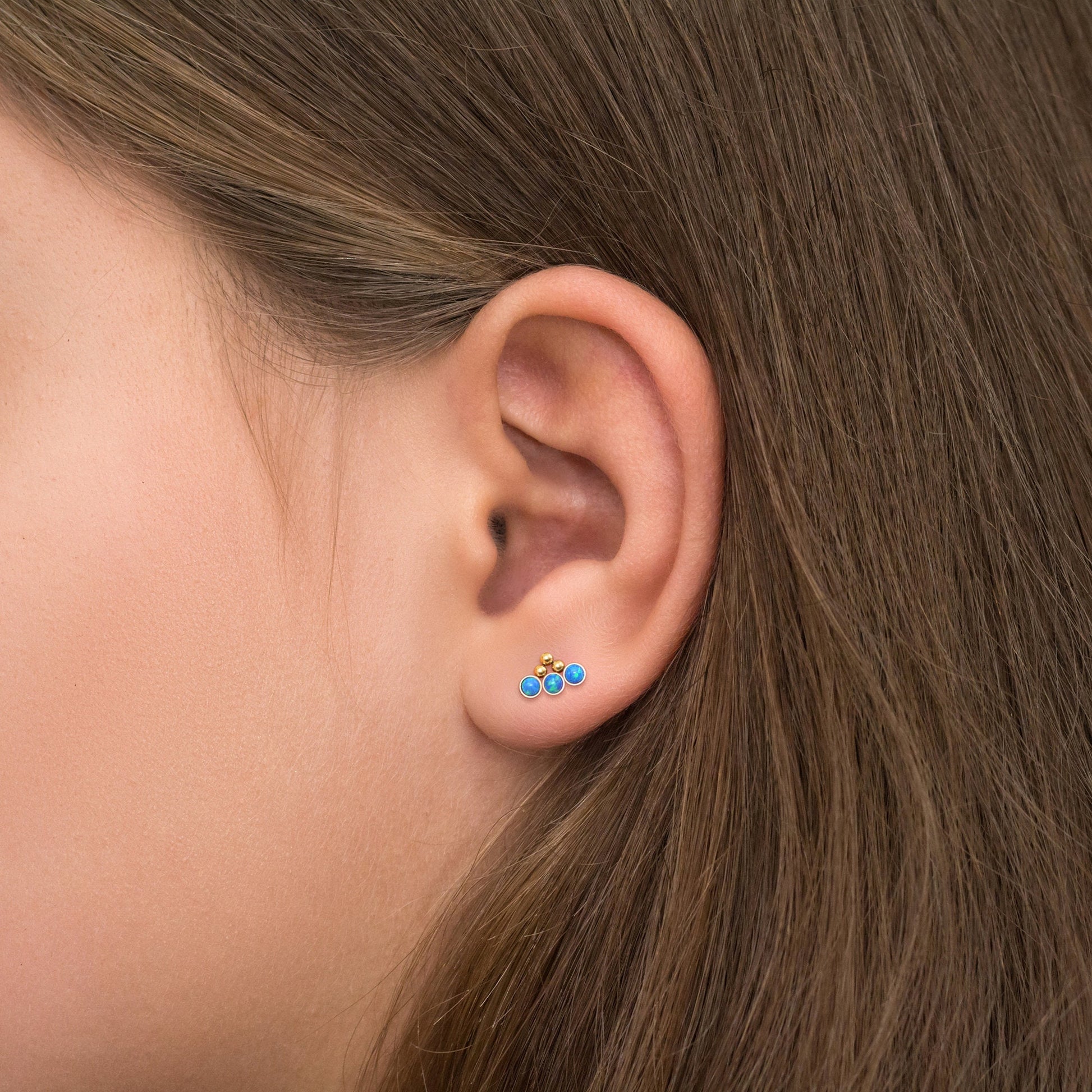 Up The Ear Earrings Surgical Steel - TitaniumFashion