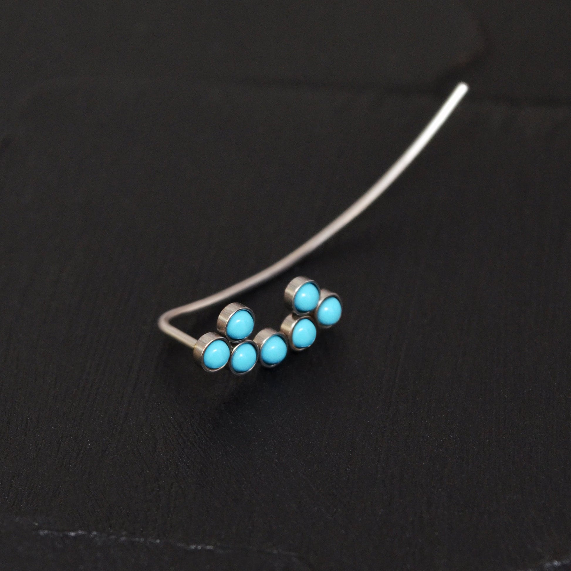 Climbing Earrings Surgical Steel - TitaniumFashion