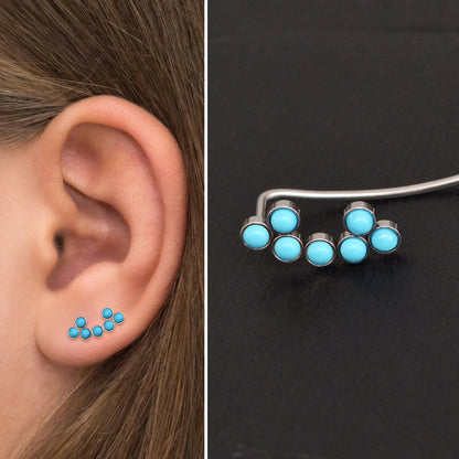 Climbing Earrings Surgical Steel - TitaniumFashion