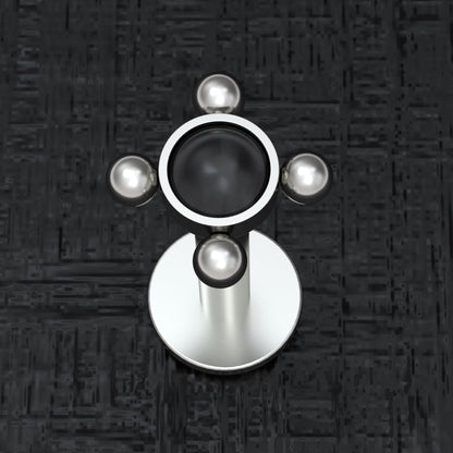 Medusa Lip Ring Titanium - TitaniumFashion