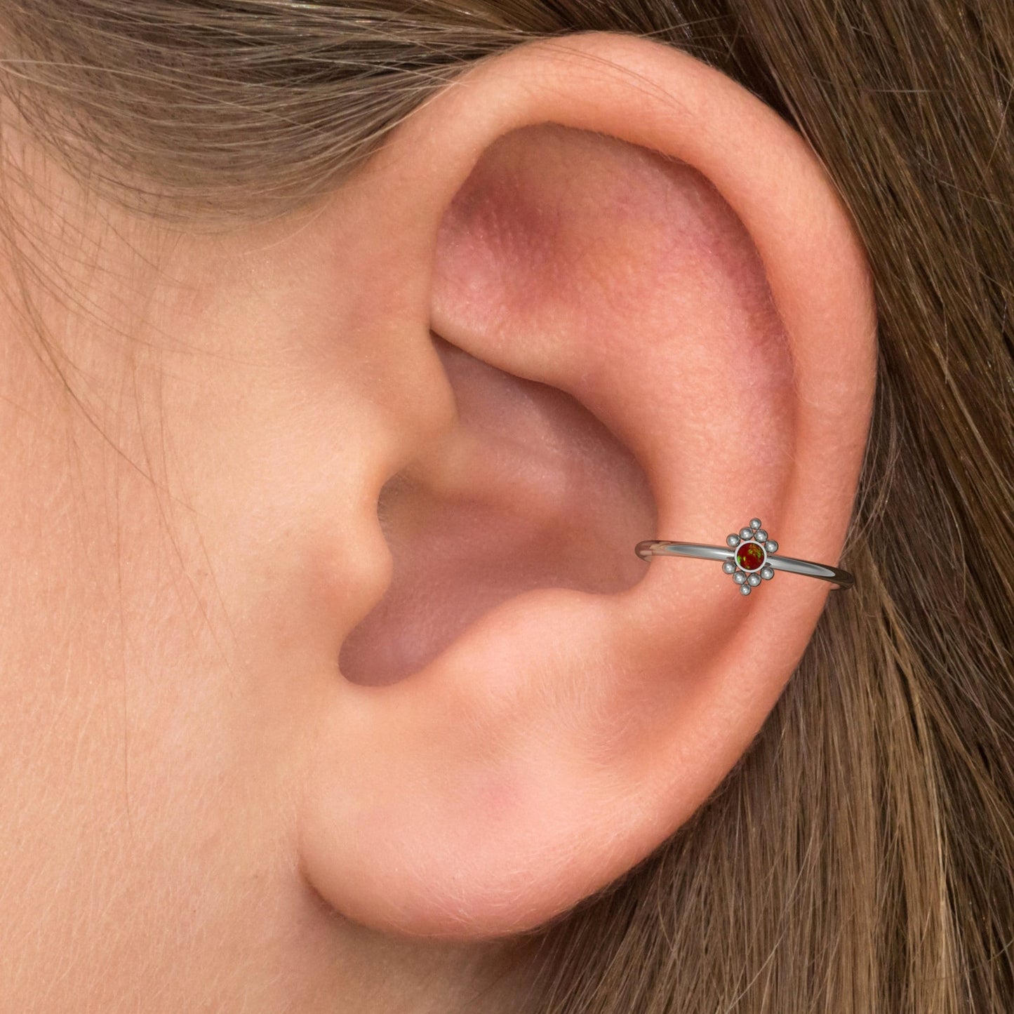 Titanium Conch Piercing - TitaniumFashion