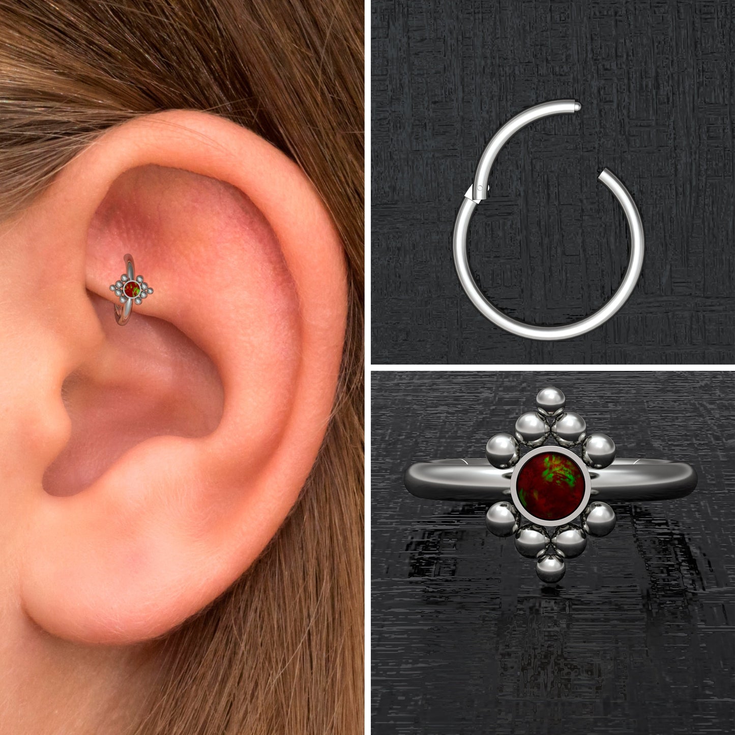 Titanium Conch Piercing - TitaniumFashion