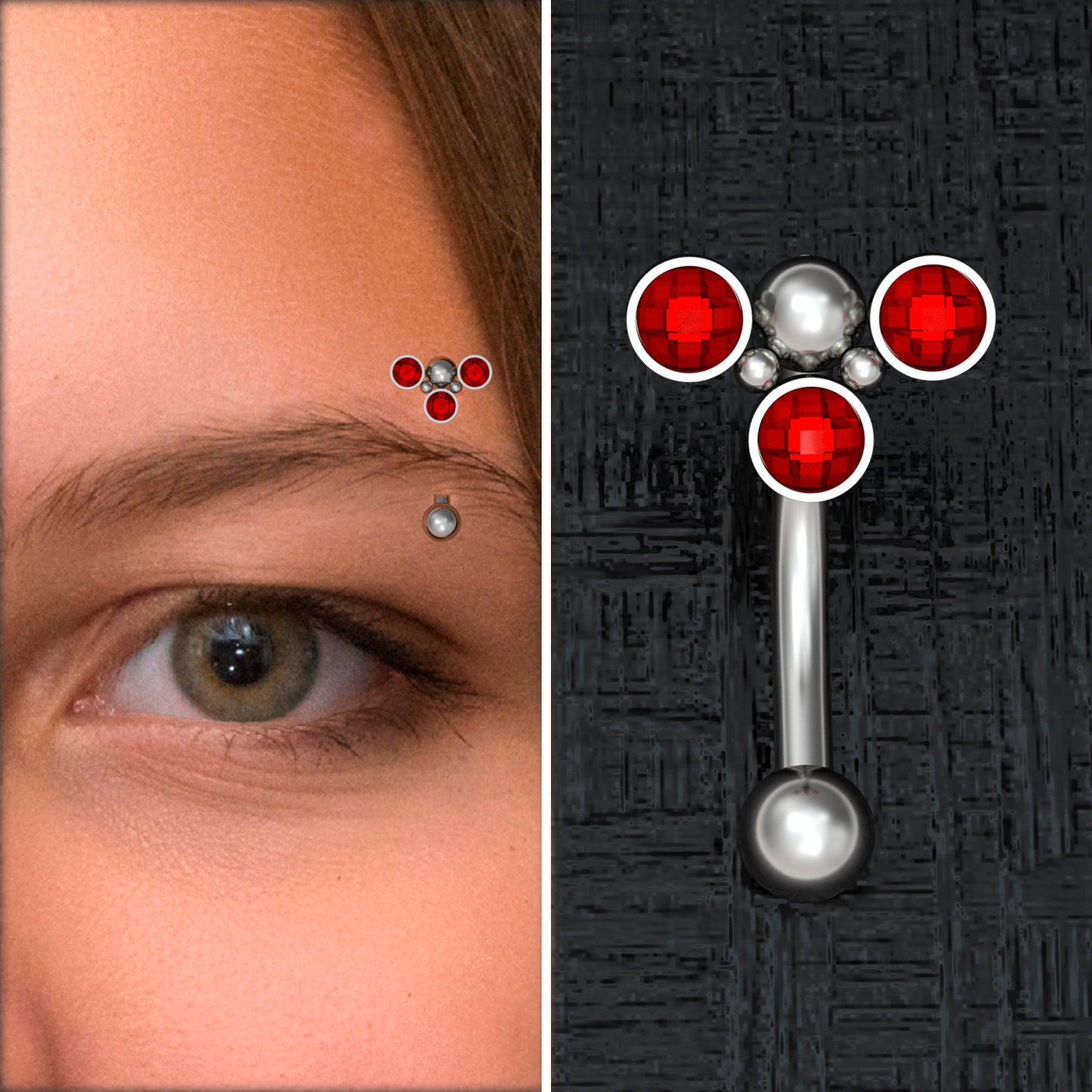 Titanium Eyebrow Jewelry - TitaniumFashion