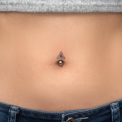 Titanium Belly Ring Opal - TitaniumFashion