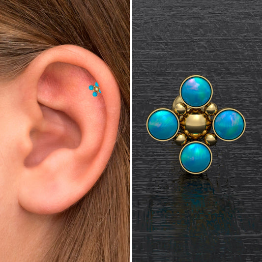 Tragus Earring Surgical Steel - TitaniumFashion