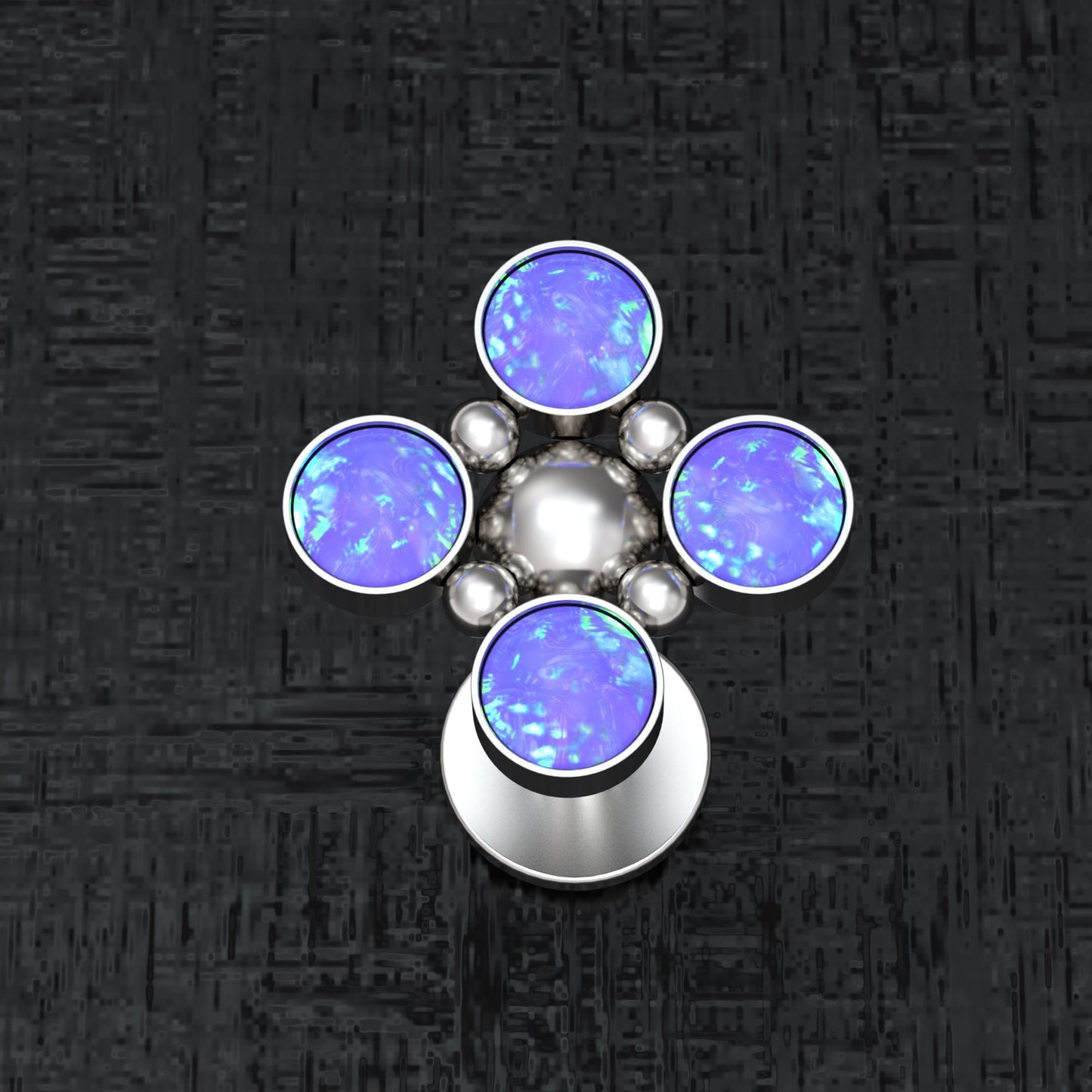 Surgical Steel Medusa Lip Piercing - TitaniumFashion