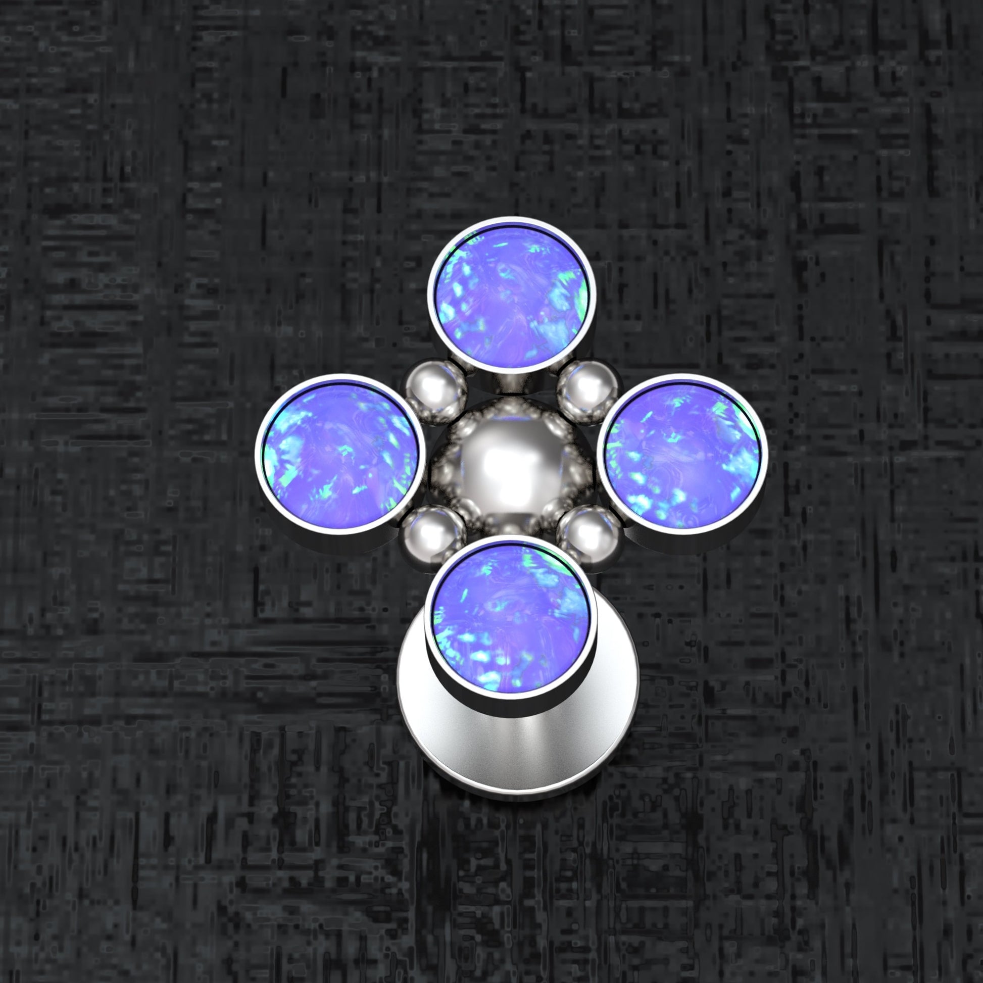 Surgical Steel Medusa Lip Piercing - TitaniumFashion