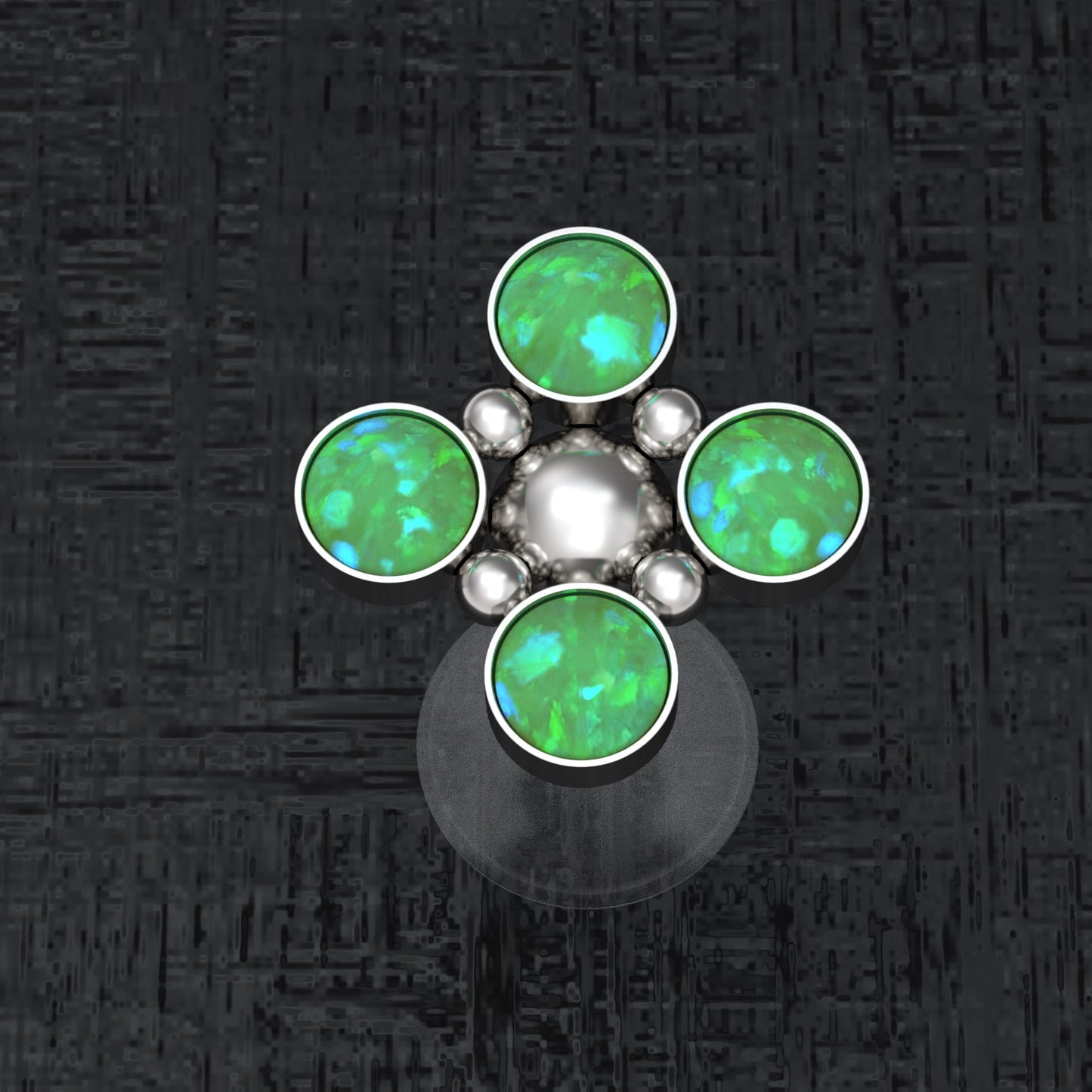 Medusa Lip Ring Bioflex - TitaniumFashion