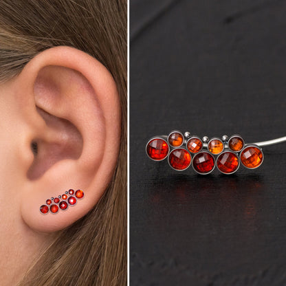 Up The Ear Earrings Surgical Steel - TitaniumFashion