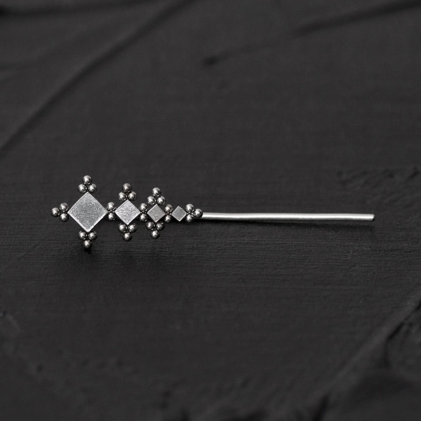 Up The Ear Earrings Surgical Steel - TitaniumFashion