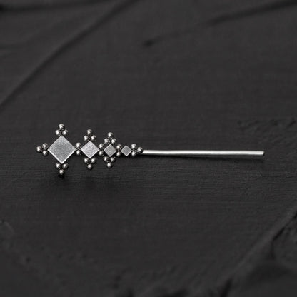 Up The Ear Earrings Surgical Steel - TitaniumFashion