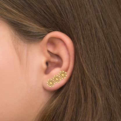 Up The Ear Earrings Surgical Steel - TitaniumFashion