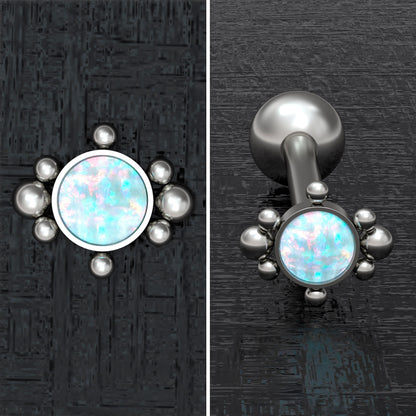 Opal Tongue Jewelry Titanium Implant Grade - TitaniumFashion