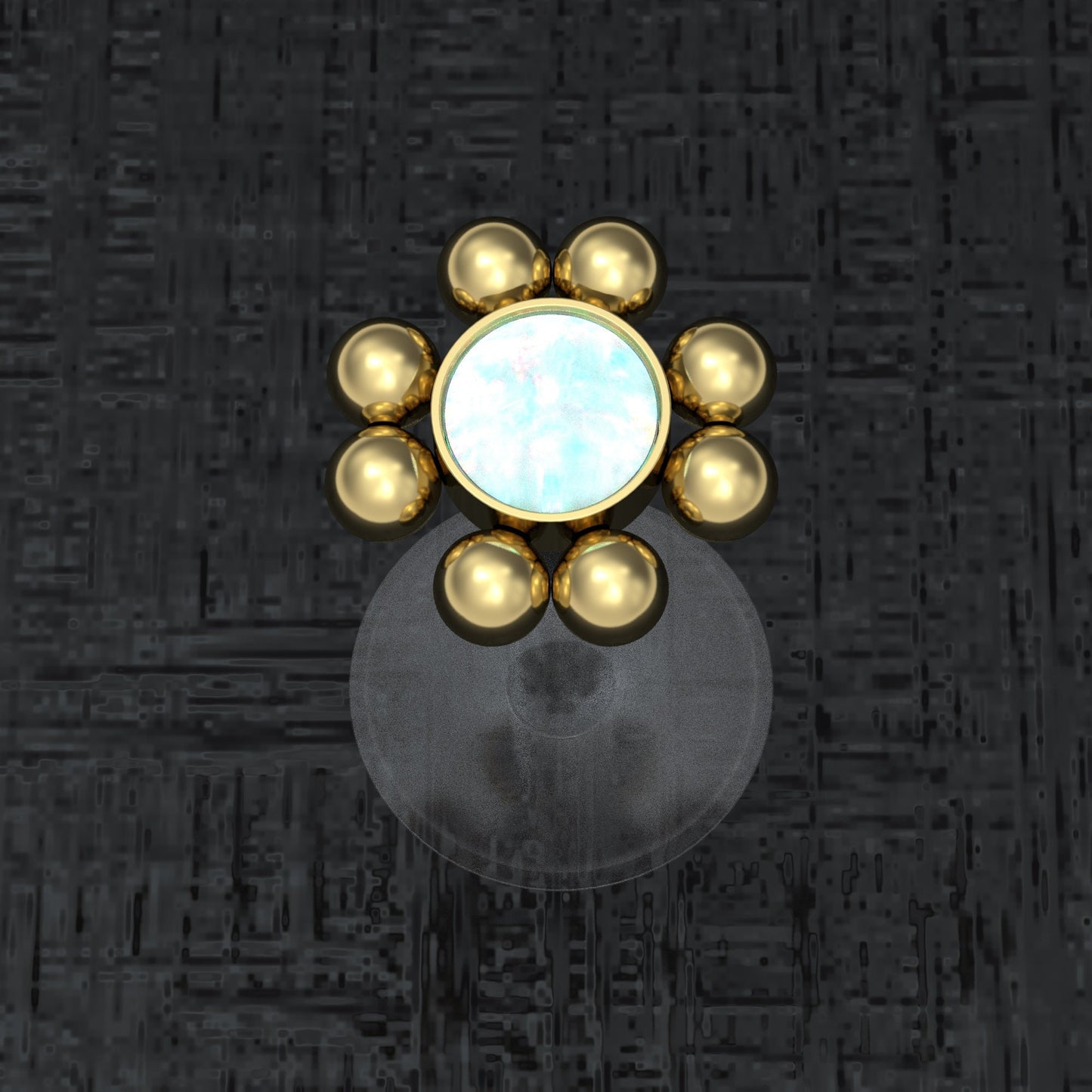 Medusa Lip Ring Bioflex - TitaniumFashion