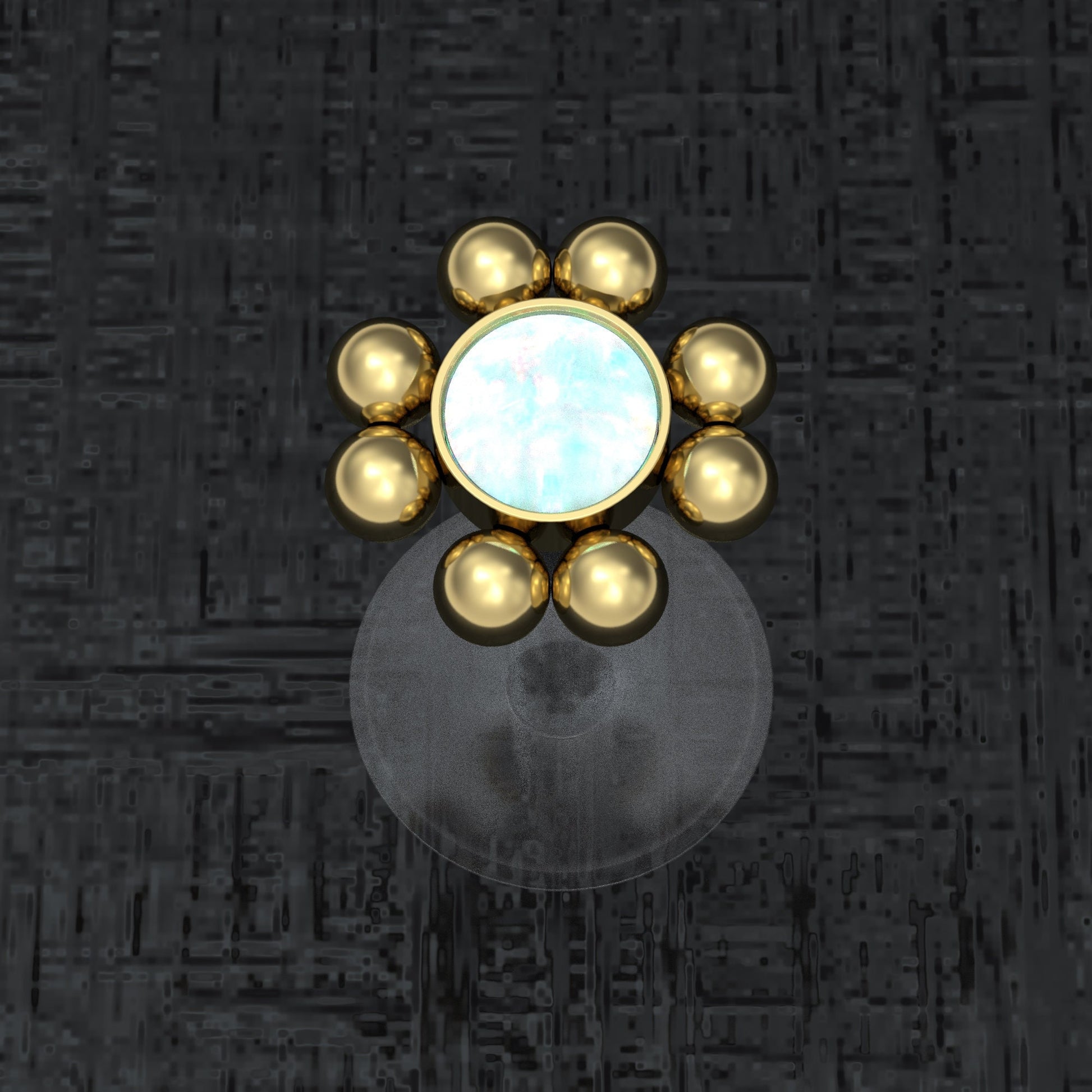 Medusa Lip Ring Bioflex - TitaniumFashion