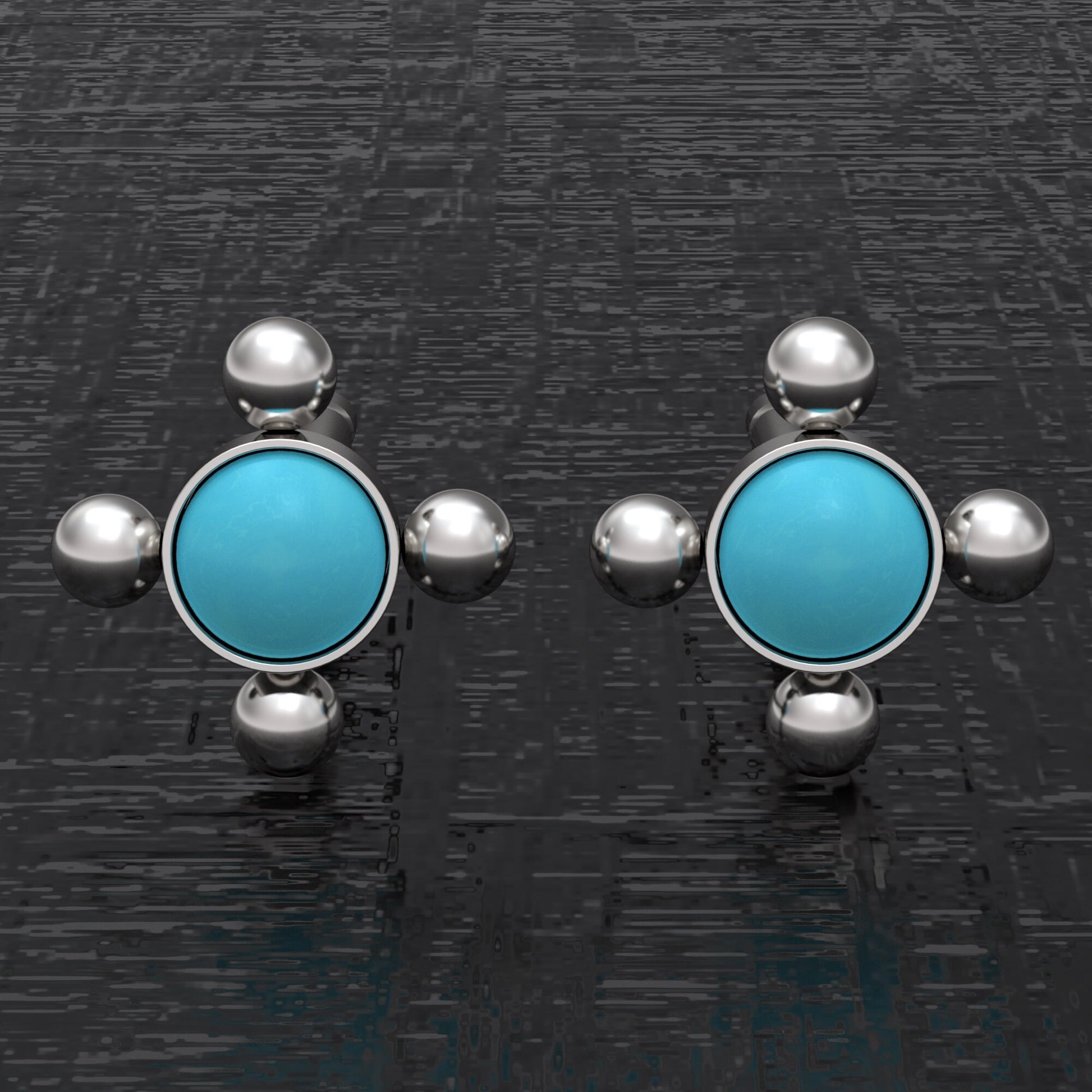 Small Stud Earrings Surgical Steel - TitaniumFashion