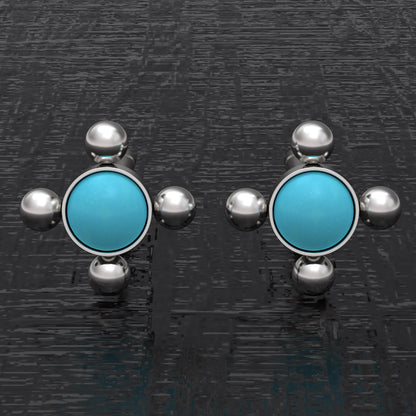 Small Stud Earrings Surgical Steel - TitaniumFashion