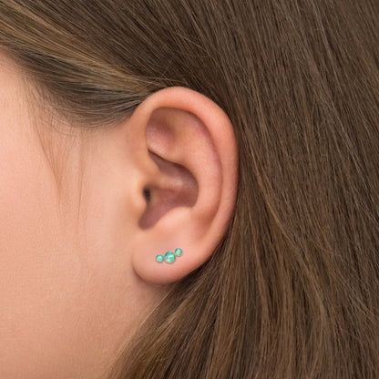 Ear Pin Earrings Surgical Steel - TitaniumFashion